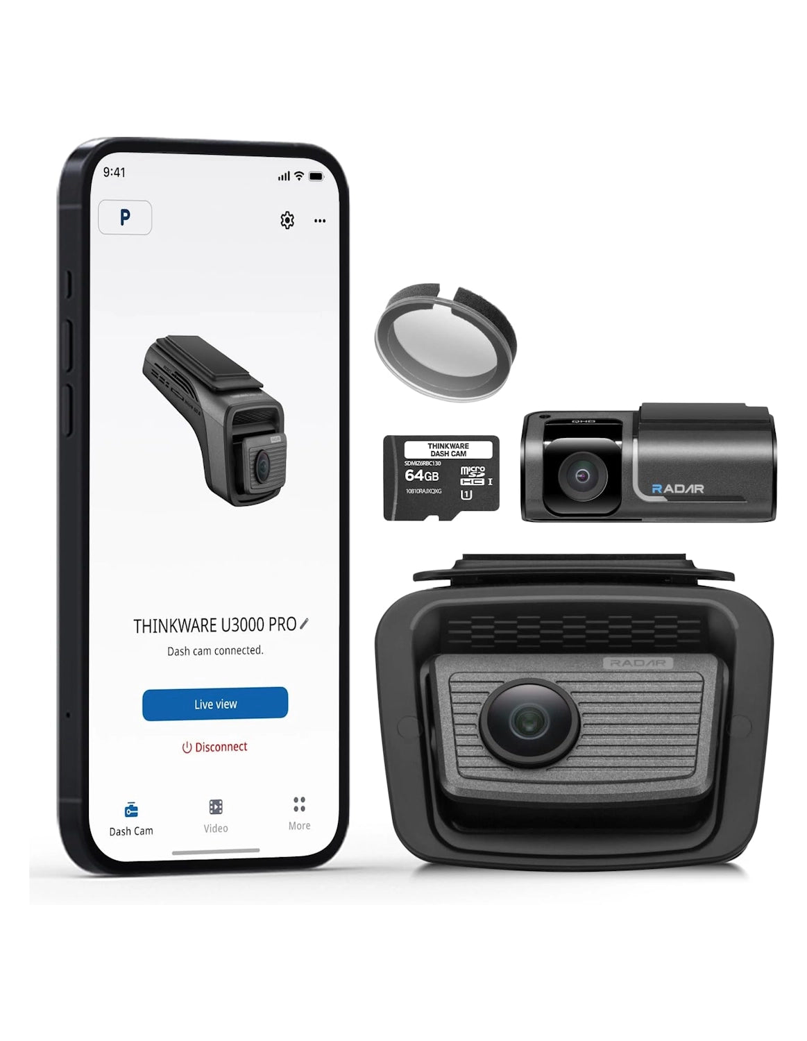 Thinkware U3000 Pro front 4K UHD, Rear 2K Dual Channel Sony Starvis 2 Dual Radar Premium Dash Cam