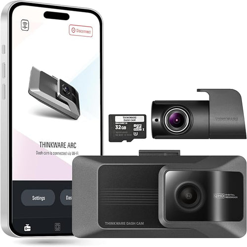 THINKWARE ARC Front + Rear Dash Cam Bundle