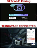 Thinkware U3000 Pro front 4K UHD, Rear 2K Dual Channel Sony Starvis 2 Dual Radar Premium Dash Cam